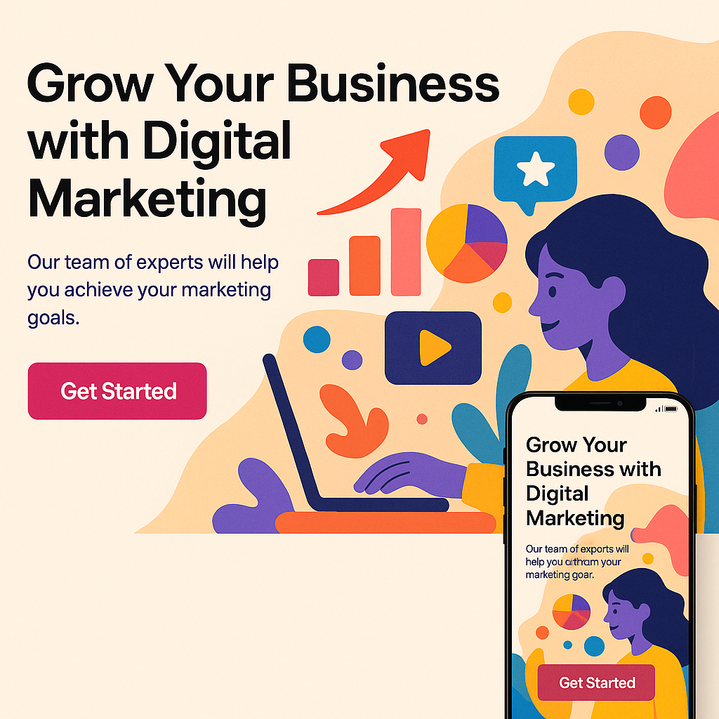 website landing page